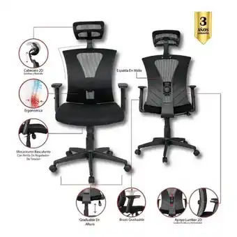 Mercado Libre Silla de oficina presidente,mecanismo basculante,base nylon oferta