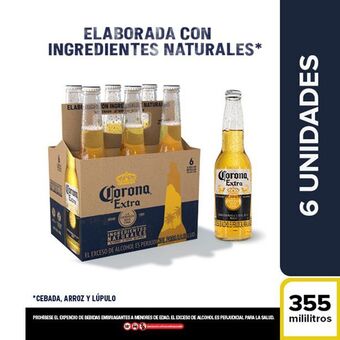 Carulla Cerveza sixpack corona 2130 ml oferta