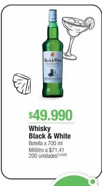 Jumbo Whisky black & white x 700ml oferta