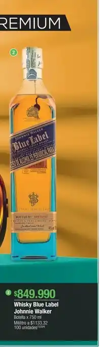 Jumbo Whisky blue label johnnie walker x 750ml oferta
