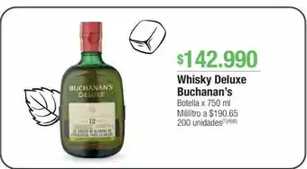 Jumbo Whisky deluxe buchanan´s x 750ml oferta