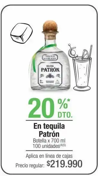 Jumbo En tequila patrón x 700ml oferta