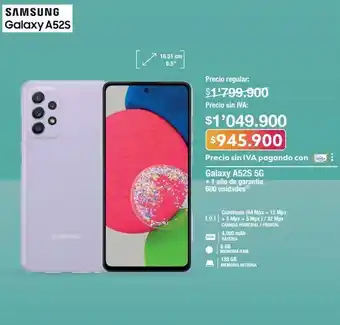 Jumbo Galaxy a52s 5g samsung oferta