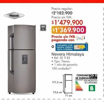 Metro Nevera himalaya oferta