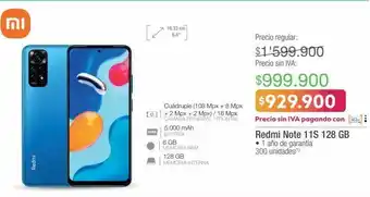 Jumbo Redmi note 11s 128 gb xiaomi oferta