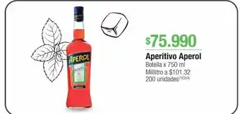 Jumbo Aperitivos aperol x 750ml oferta