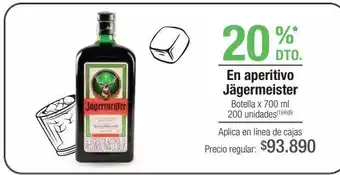 Jumbo Aperitivos jagermeister x 700ml oferta