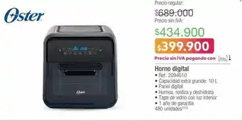 Jumbo Horno digital oster oferta