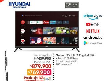 Metro Smart tv led digital 39'' oferta