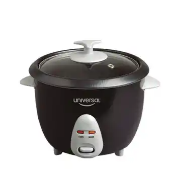 Olla arrocera universal negra 3 tz