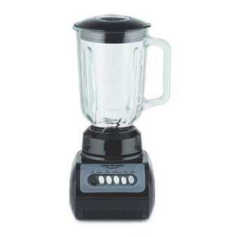 Makro Licuadora universal vaso vidrio negro 1.5l oferta