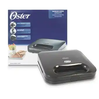 Makro Sanduchera oster dos puestos negra oferta