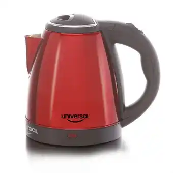 Makro Tetera universal elec roja 1.5l oferta