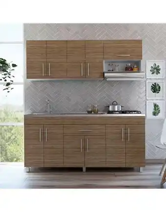 Flamingo Cocina modular 180 mariana izquierda blanca oferta