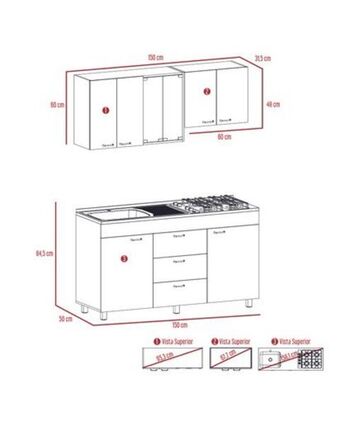 Flamingo Cocina 150 lumina rta gales oferta