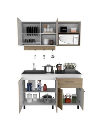 Flamingo Cocina 150 alani rta blanco-rovere oferta