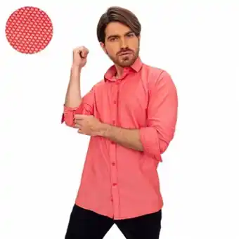 Los Vestidos Camisa roja slim fit oferta