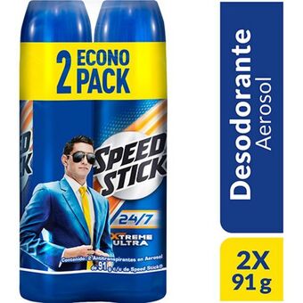 Makro Desodorante aerosol men speed stick xtreme ultra 91gx2u oferta