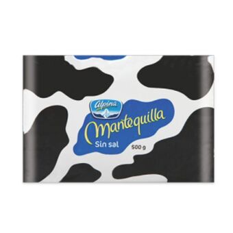 Makro Mantequilla alpina sin sal 500g oferta