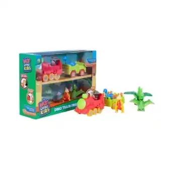 Alkosto Set de juguete tren dinosaurio 7 piezas my little kids happy line oferta