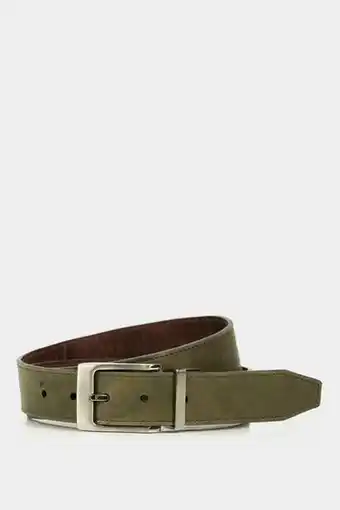 Vélez Cinturón doble faz pisba de cuero para hombre vintage cafe oferta