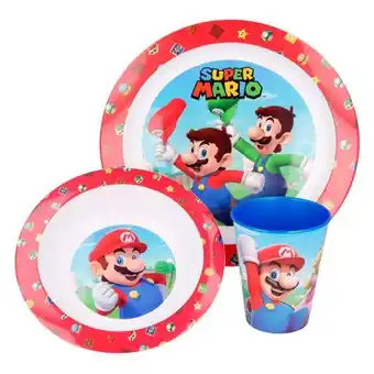 Los Tres Elefantes Set vajilla micro super mario 3 pzs oferta