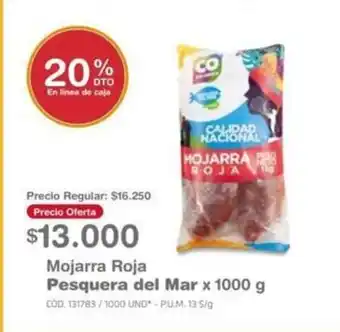 Makro Mojarra Roja Pesquera del Mar x 1000 g oferta