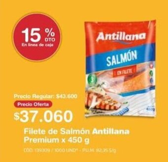 Makro Filete de Salmon Antillana Premium x 450g oferta