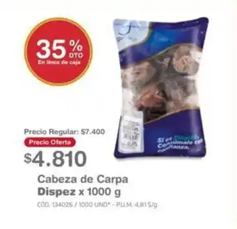Makro Cabeza de Carpa Dispez x 1000 g oferta