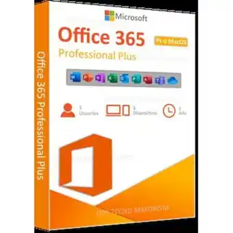 Linio Office 365 pro plus i 5 pc 5 mac 1 año oferta
