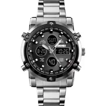 Linio Reloj skmei 1389 acero inoxidabletablero negro original oferta