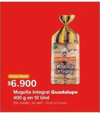 Makro Mogolla Integral Guadalupe 400g en 12 Und oferta