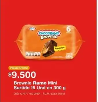 Makro Brownie Ramo Mini Surtido 15 Und en 300g oferta