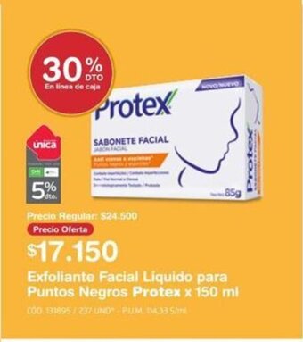 Makro Exfoliante Facial Liquido para Puntos Negros Protex x 150 ml oferta