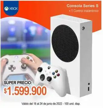 Alkosto XBOX - Consola Series S + 1 Control Inalambrico oferta
