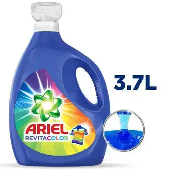 Éxito Detergente líquido revitacolor ariel 3700 ml oferta