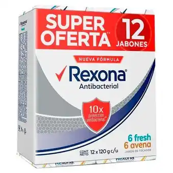 Mercaldas Jabón rexona mix 12 unds x120 g super oferta oferta