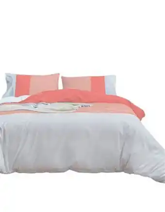 Flamingo Edredon cenefa degrade rosado k oferta