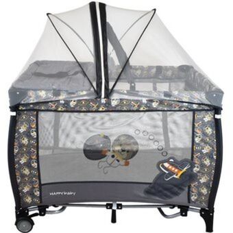 Linio Cuna corral bebe happy baby miami gris oferta