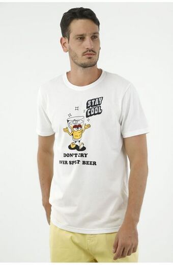 Tennis Camiseta color crudo para hombre oferta