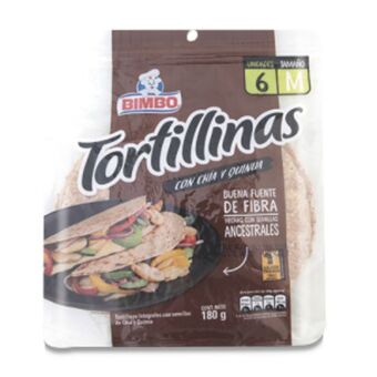 Makro Tortillas bimbo chia/qui 180gen6u oferta