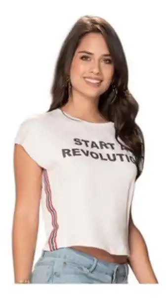 Croydon Blusa revolution blanca para mujer croydon oferta
