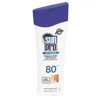 Droguerías Colsubsidio Protector solar sunpro piel sensible spf80+ oferta