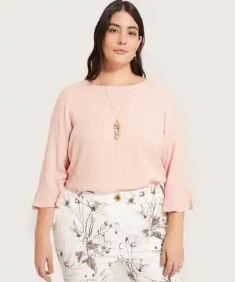 Pat Primo Blusa manga 3/4 y bolero en puño oferta