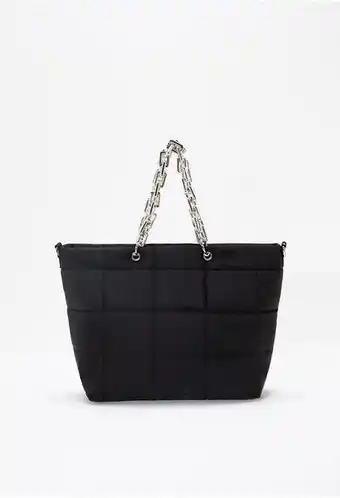 ELA Bolso de mano acolchado con asa de caden oferta