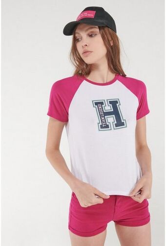 Koaj Camiseta, manga corta, con estampado en frente con mangas y cuello en contraste. oferta