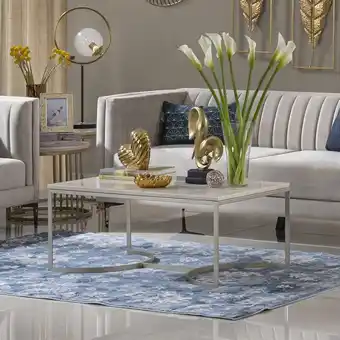 Muebles Jamar Mesa de centro channel champaña, marmol oferta