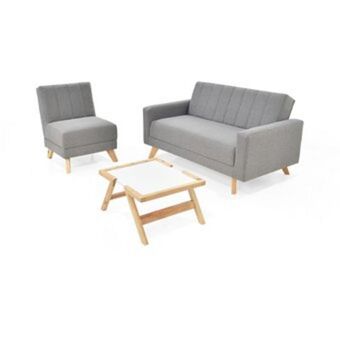 Linio Sala barú estambul tela plata + mesa centro dakota oferta