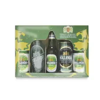 Makro Cerveza hollandia pack surtido+vaso oferta