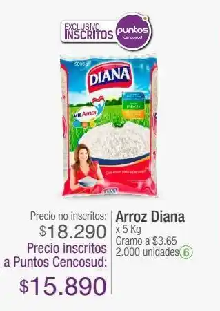Jumbo Arroz diana x 5 kg oferta